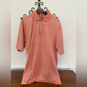 PGA Tour Men's Coral Polo Shirt